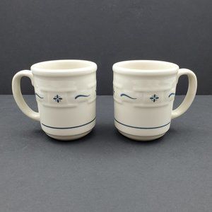 Longaberger Woven Traditions Classic Blue Mugs Longaberger Heritage Blue Mugs